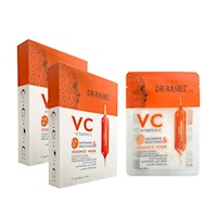 2 Mascarilla Vitamina C Niacinamida Y Esencia Iluminadora 5 Piezas